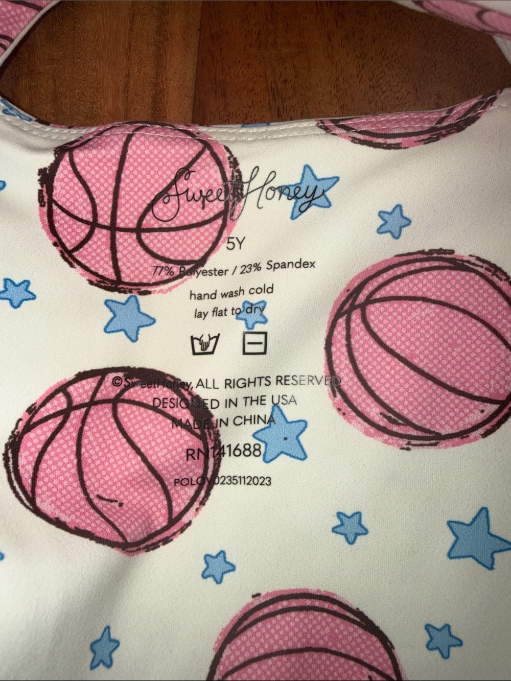 SweetHoney Pink & White Basketball Print Pajama Tank Top & Skirt Set - Picture 3 of 8